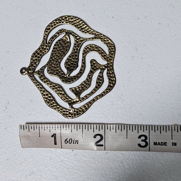 Abstract Brass Pendant Jewelry Making DIY Boho Elegant Fashion Women - Picture 4 of 4